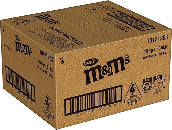 M&M’s Milk Chocolate Buttons Bulk Carton 10kg