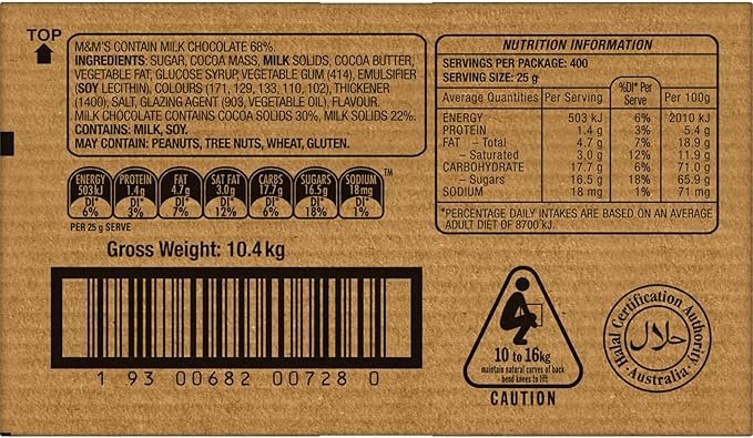 M&M’s Milk Chocolate Buttons Bulk Carton 10kg - Image 6