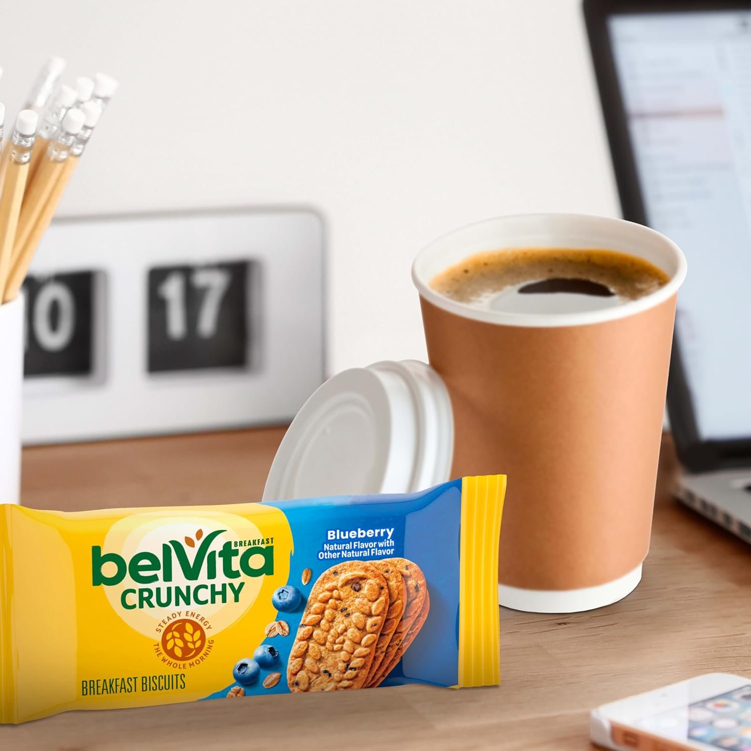 belVita Breakfast Bars Biscuits, Blueberry, 30 Total Packs, 6 Boxes (4 Biscuits Per Pack) - Image 13