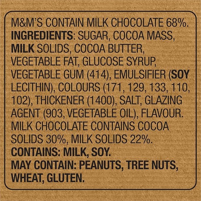 M&M’s Milk Chocolate Buttons Bulk Carton 10kg - Image 3