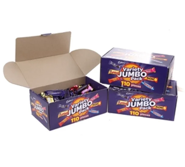 New Cadbury Variety Jumbo Pack 110 Pieces Assorted Fun Size 1.56kg Chocolate Box - Image 2