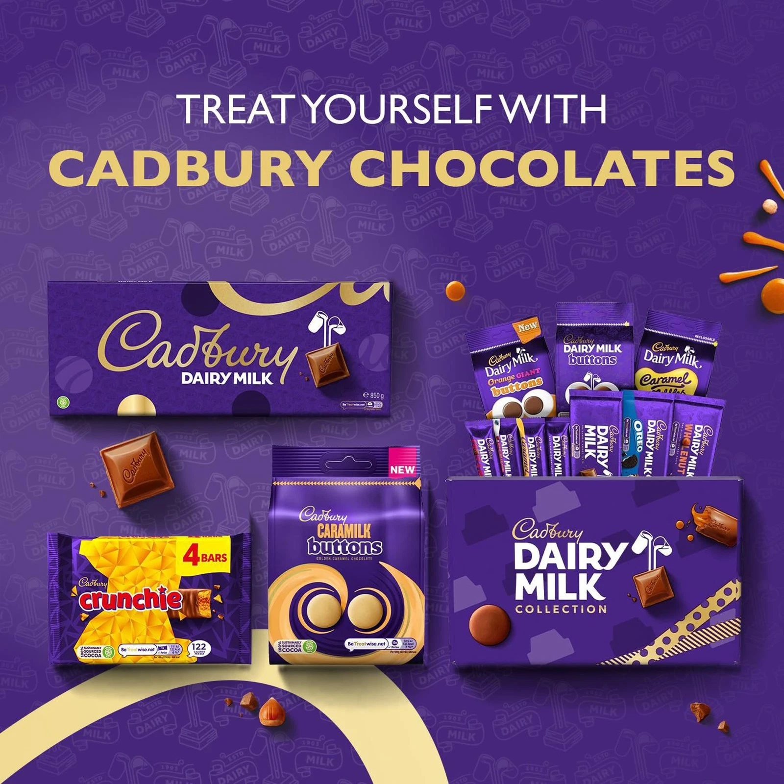 Cadbury Dairy Milk Big Night In Deluxe Hamper Includes 10 Assorted Chocolate - Image 6